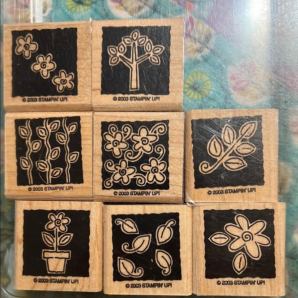 Stampin' Up! Garden Blocks Wooden Stamp Set
